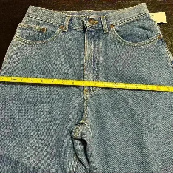 NWT Y2K Lee Relaxed Fit Tapered Mom Jeans 9med MediumWash Denim Vintage - Picture 6 of 11
